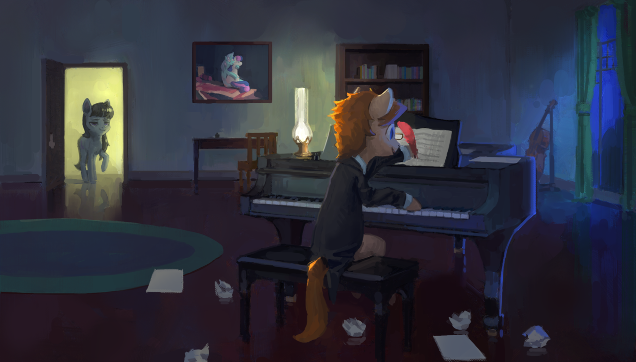 Composer - My little pony, Original character, Octavia melody, Lyra heartstrings, Bon bon, Rhorse