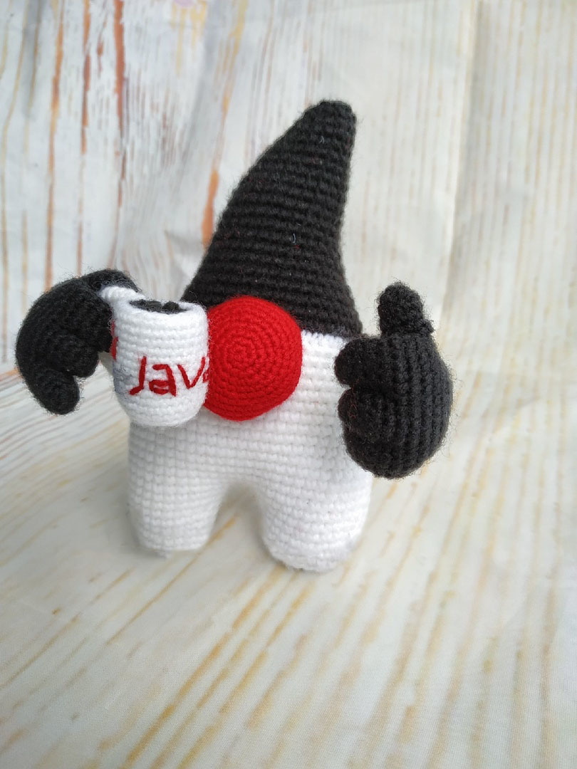 My Duke =) - My, Java, Mascot, Needlework without process, Duke, Knitted toys, Longpost