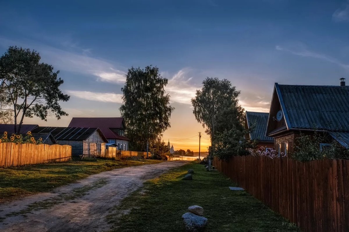 Summer evening in the village - Russia, Village, Nature, The photo, Summer, Longpost