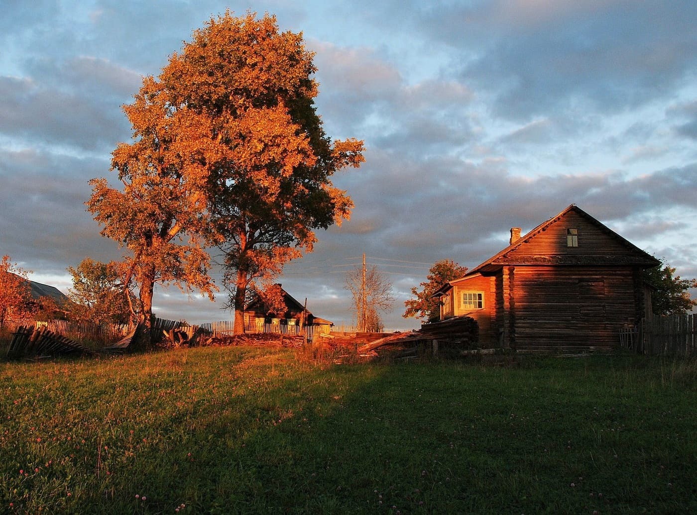 Summer evening in the village - Russia, Village, Nature, The photo, Summer, Longpost