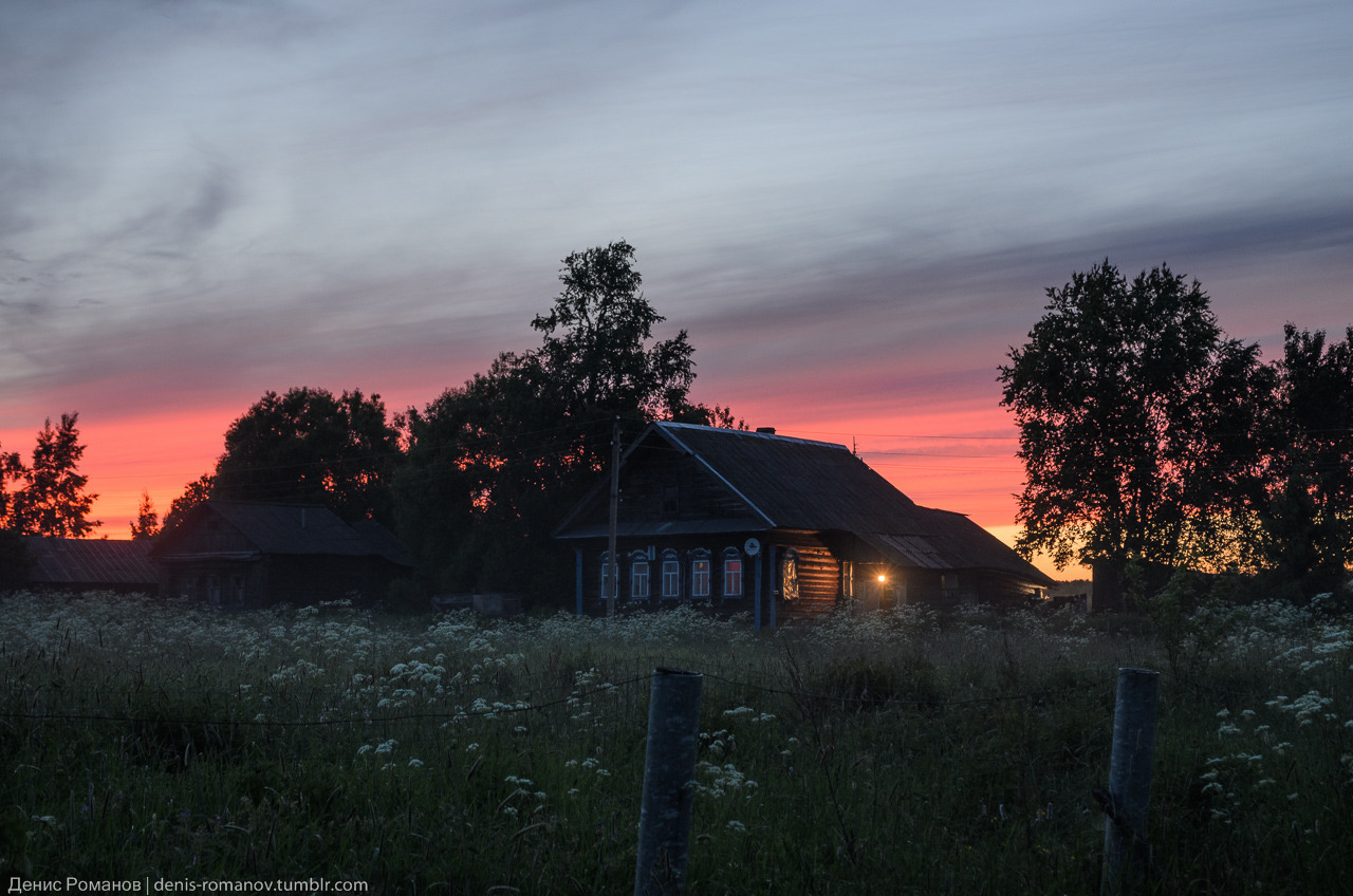 Summer evening in the village - Russia, Village, Nature, The photo, Summer, Longpost