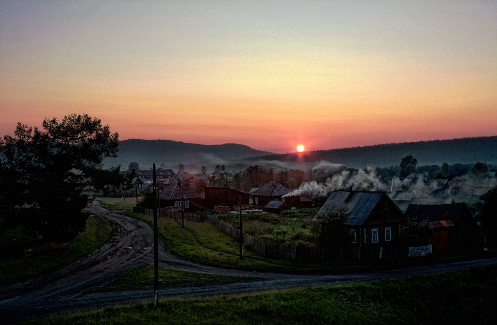 Summer evening in the village - Russia, Village, Nature, The photo, Summer, Longpost