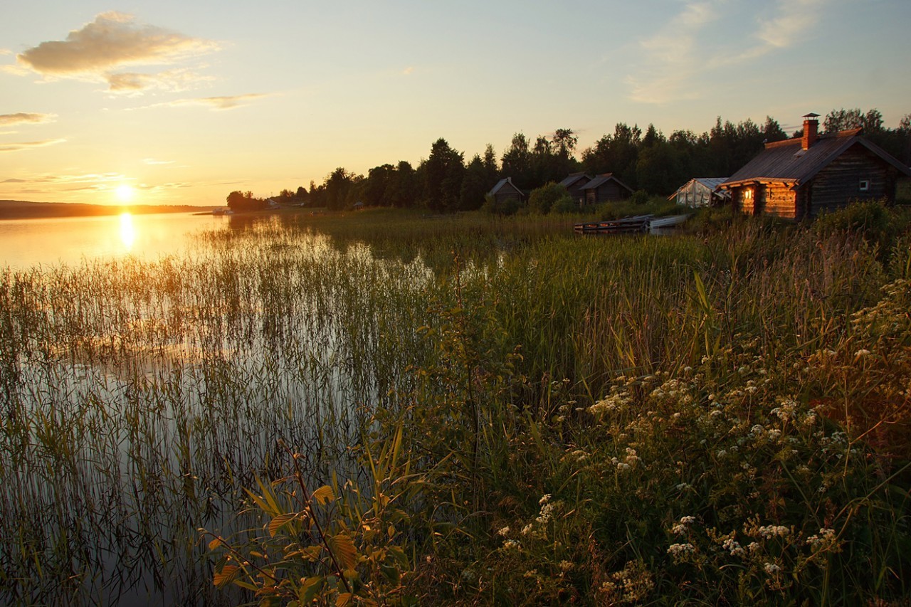 Summer evening in the village - Russia, Village, Nature, The photo, Summer, Longpost