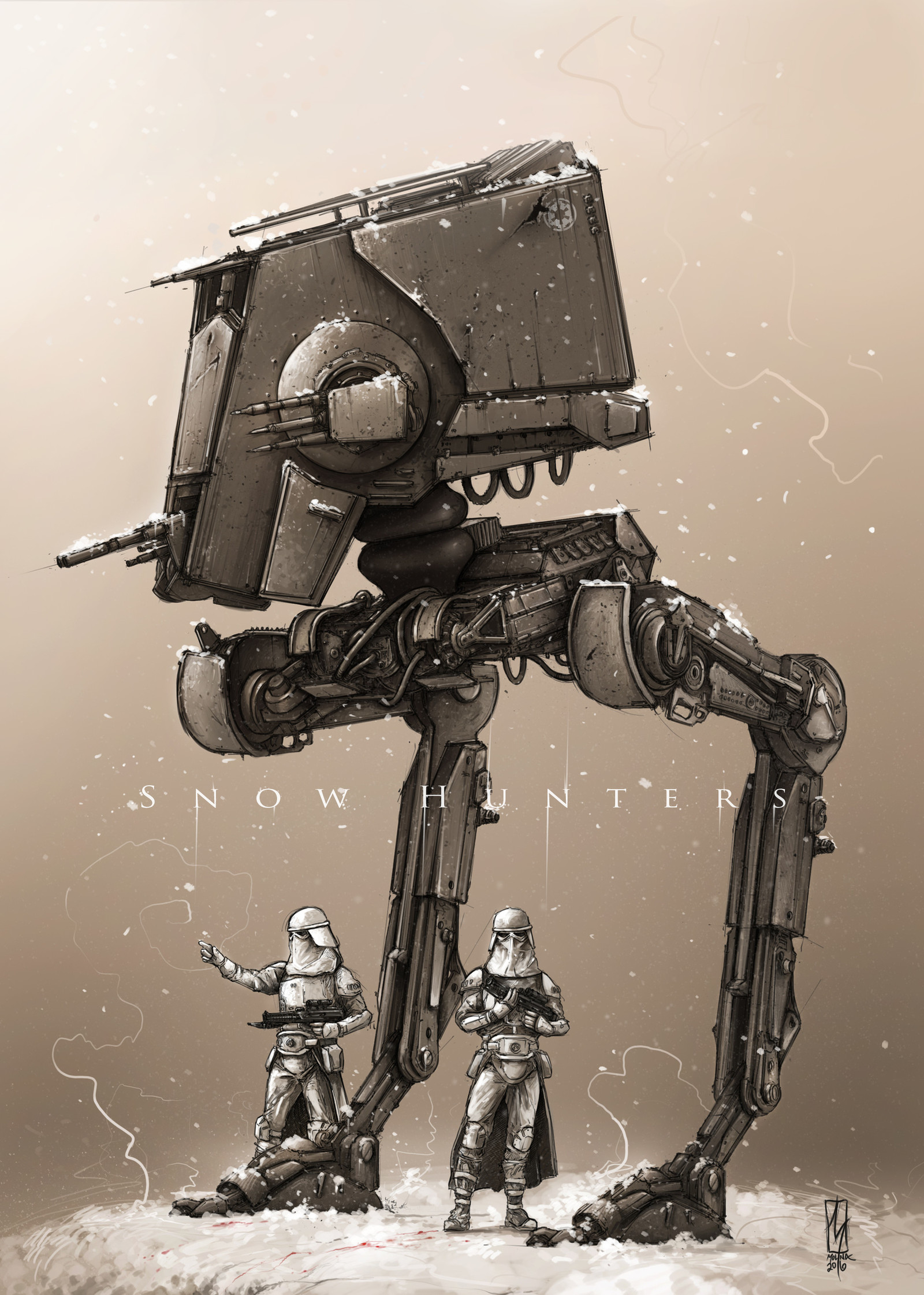 AT-ST. - Арт, Фан-Арт, Транспорт, Техника, At-St, Star Wars, Shane Molina