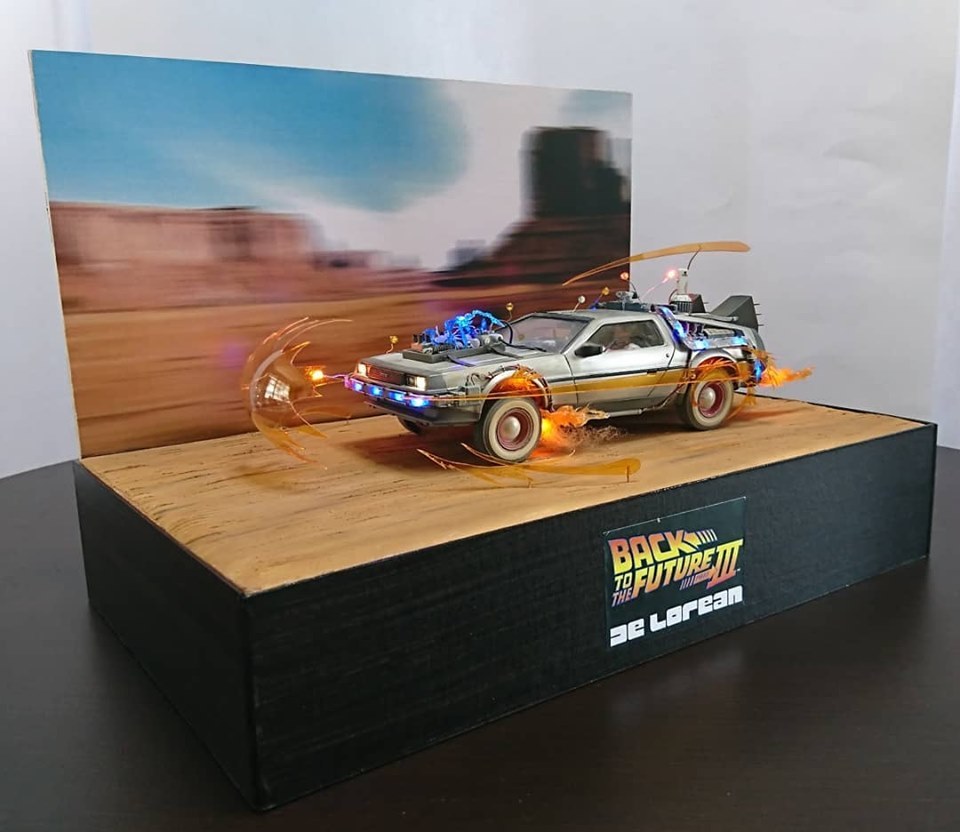 There are plenty of places in the world worse than the Wild West. - Stand modeling, Diorama, Back to the Future 3, Delorean, The photo, Longpost