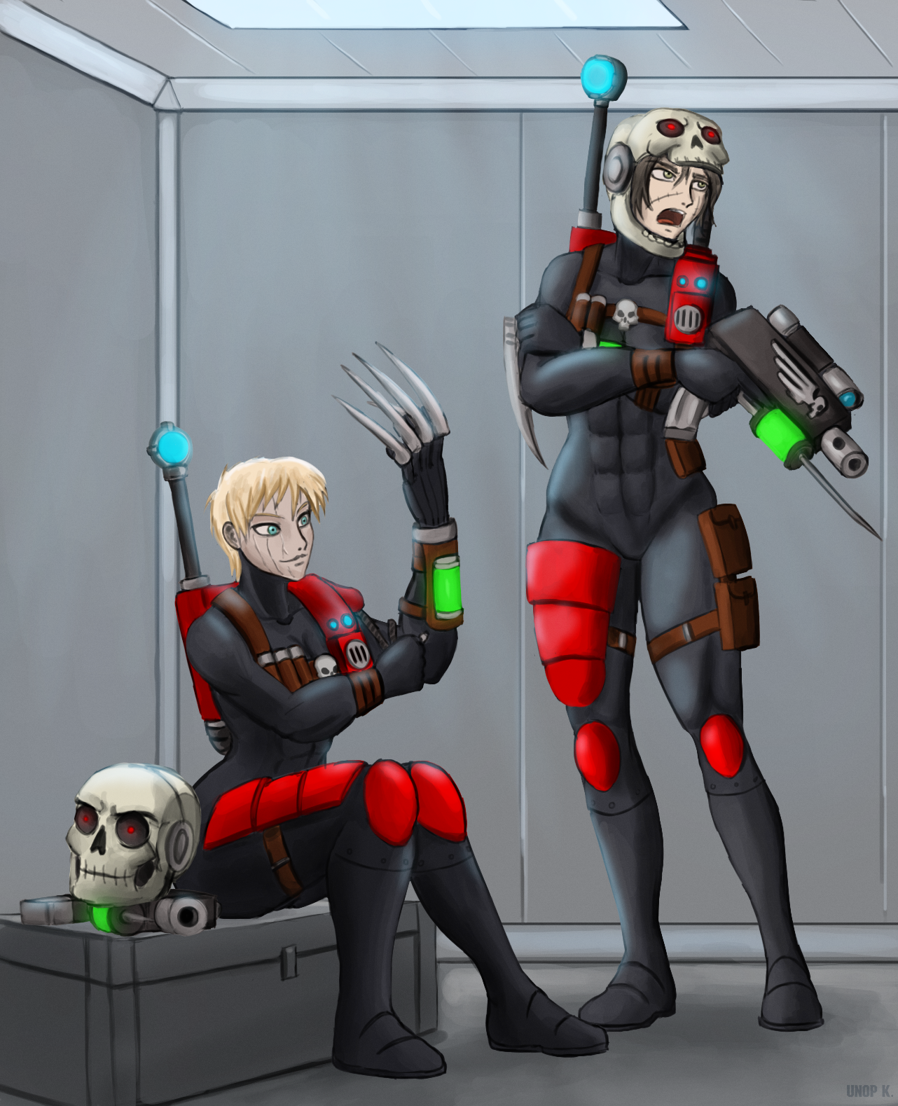 Eversor ladies - My, Wh Art, Warhammer 40k, Warhammer, Officio assasinorum, Eversor, 