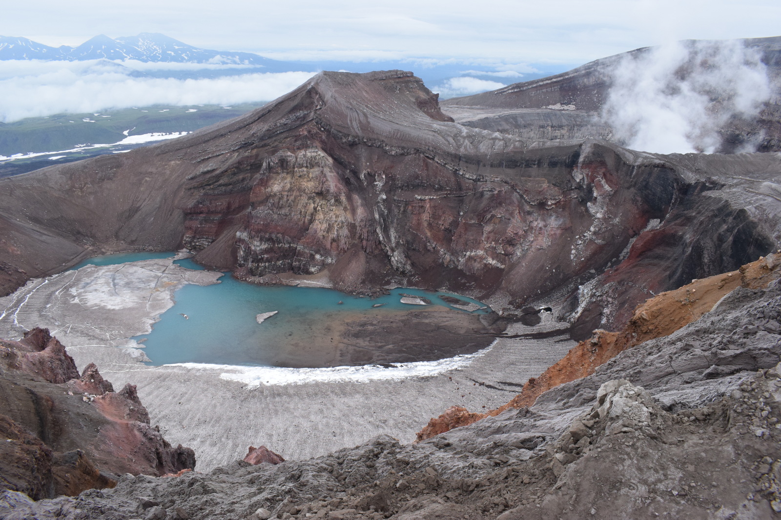 Foggy piece of Kamchatka - My, Kamchatka, The mountains, Hike, Tourism, Longpost, Mutnovsky Volcano