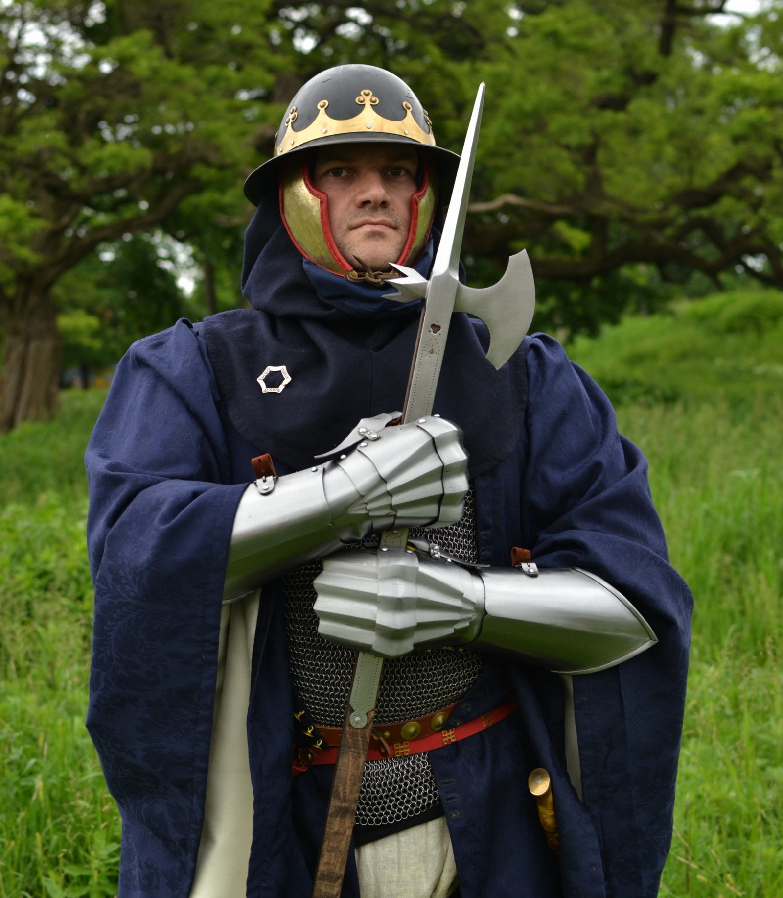 Poleks in a set of equipment. - My, 15th century, , Armor, Polex, The photo, Longpost, Stylization