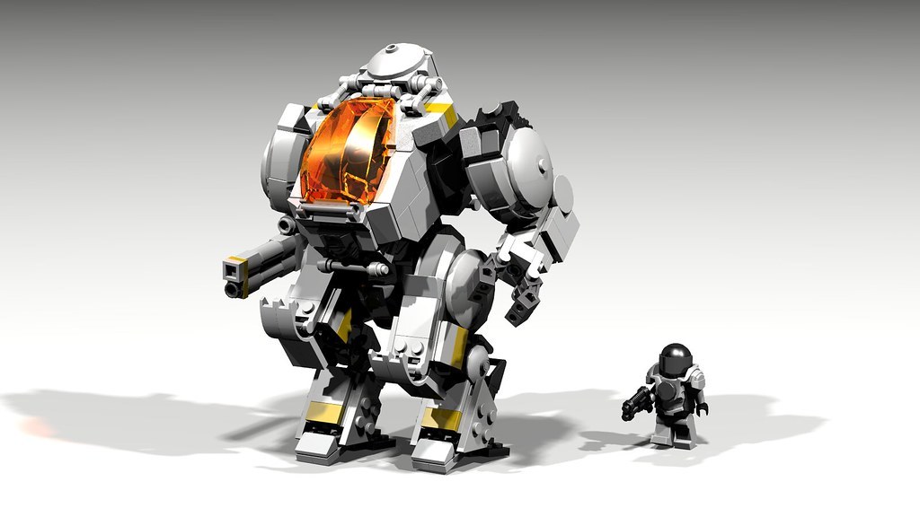 Lego Mass Effect Atlas (Lego Mass Effect Atlas) - My, Lego, Mass effect, Games, Toys, Robot, Atlas, LEGO digital designer, Longpost