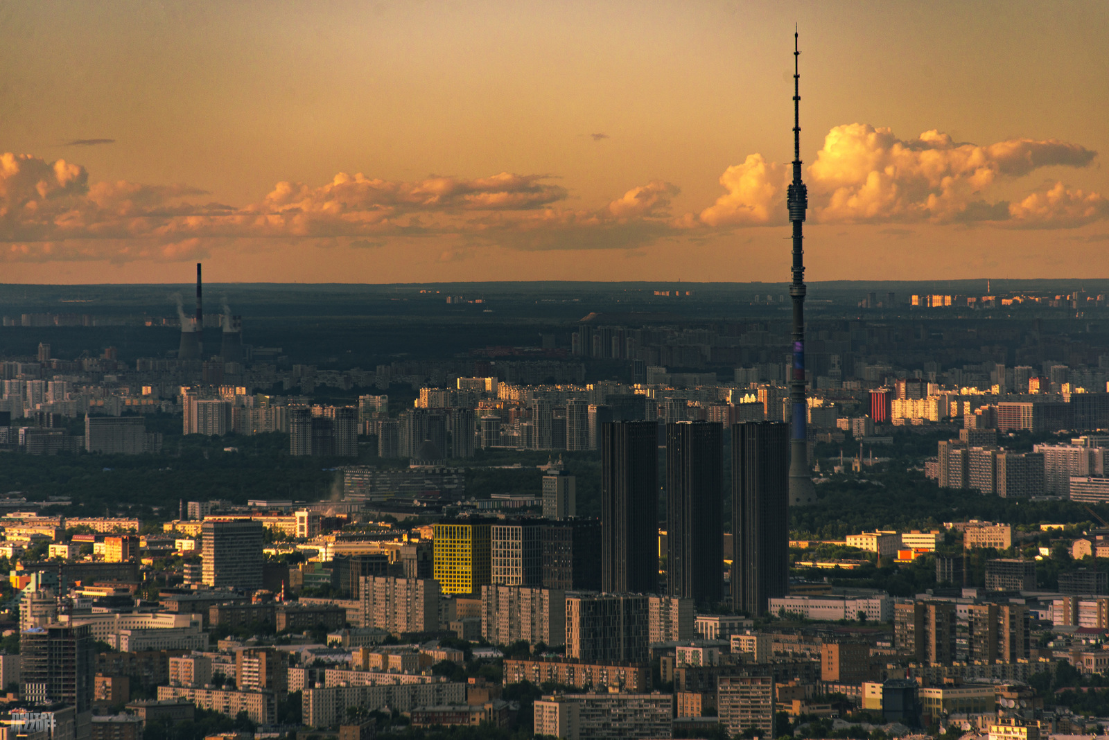 Over the evening city - My, Square Sense, Moscow, Ostankino tower, Cityscapes, The photo, Street photography