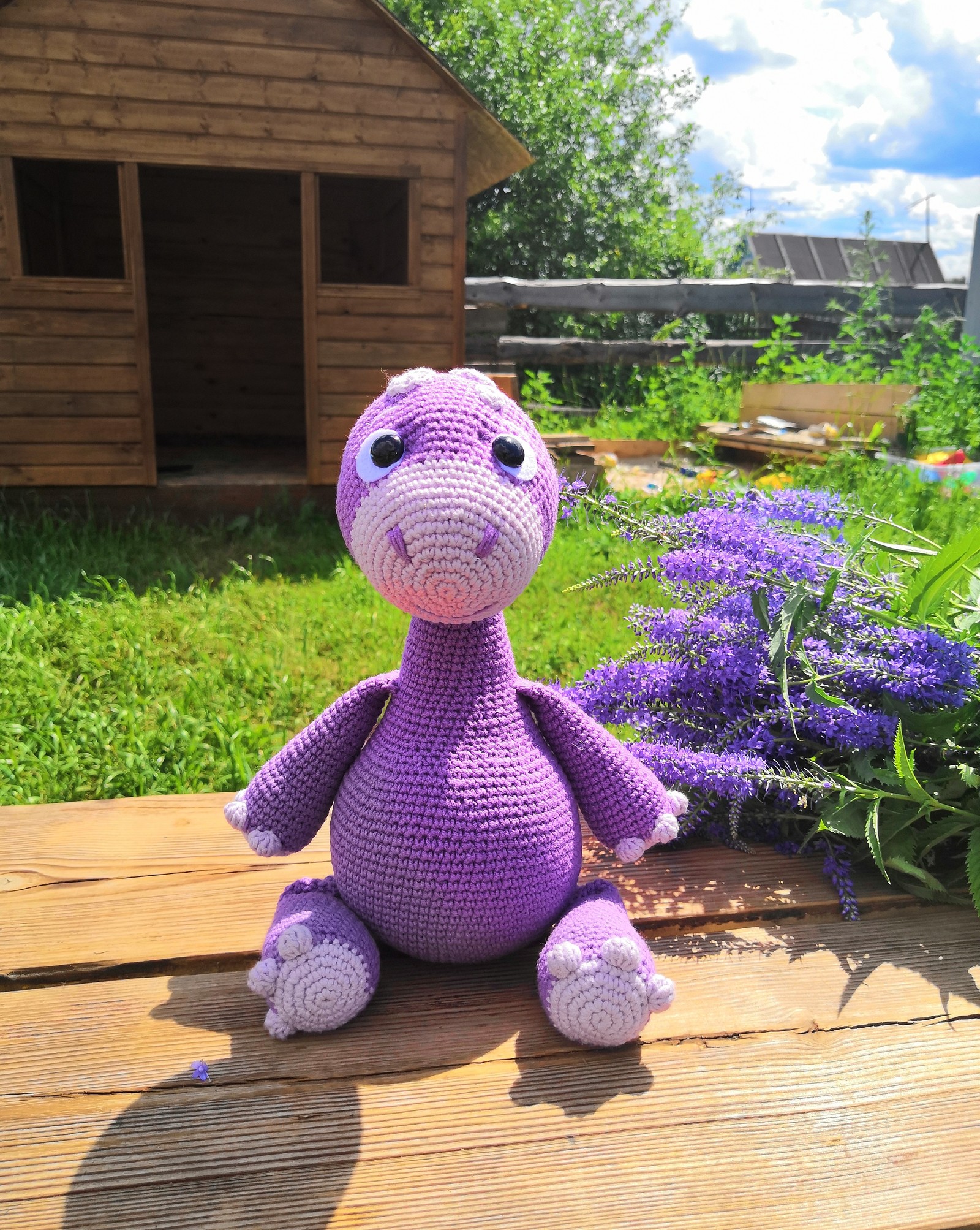 Dinosaur - My, Knitting, Crochet, Knitted toys, Toys, Dinosaurs, Longpost