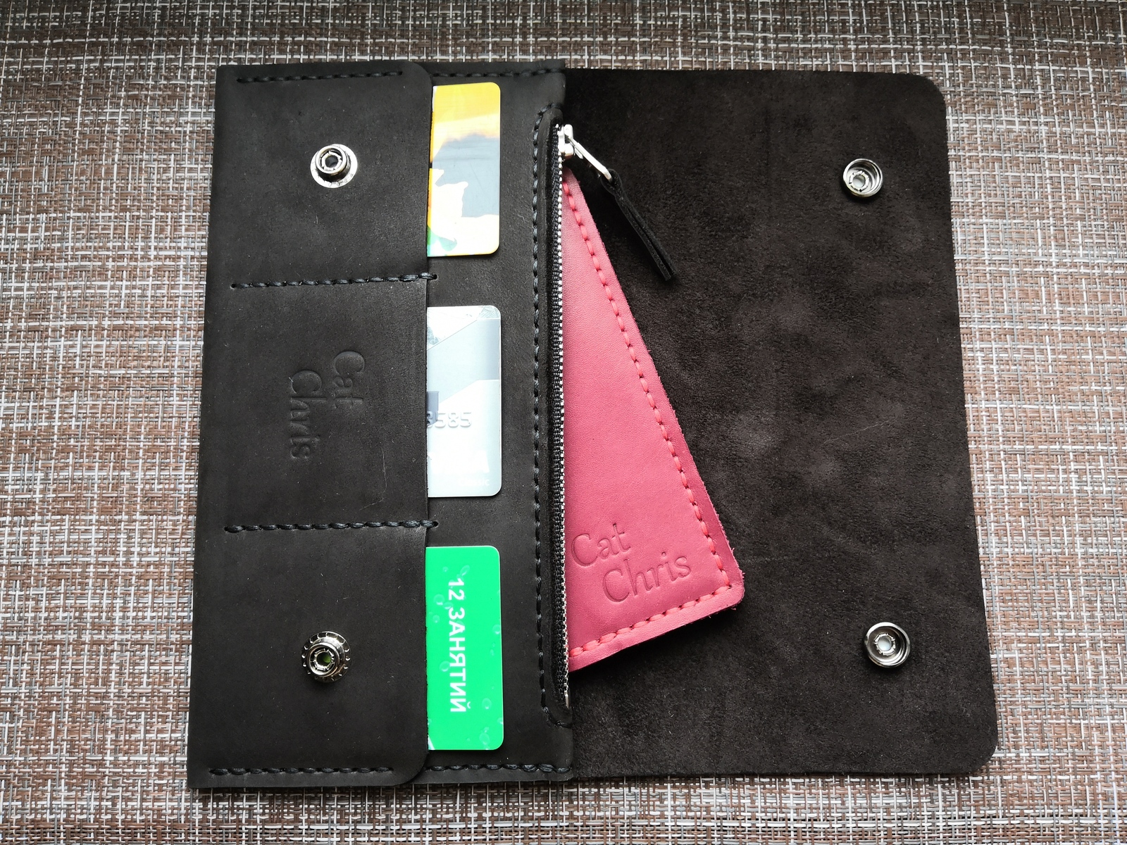 My crafts part 2 - My, Leather, Wallet, Handmade, Leather craft, Longpost