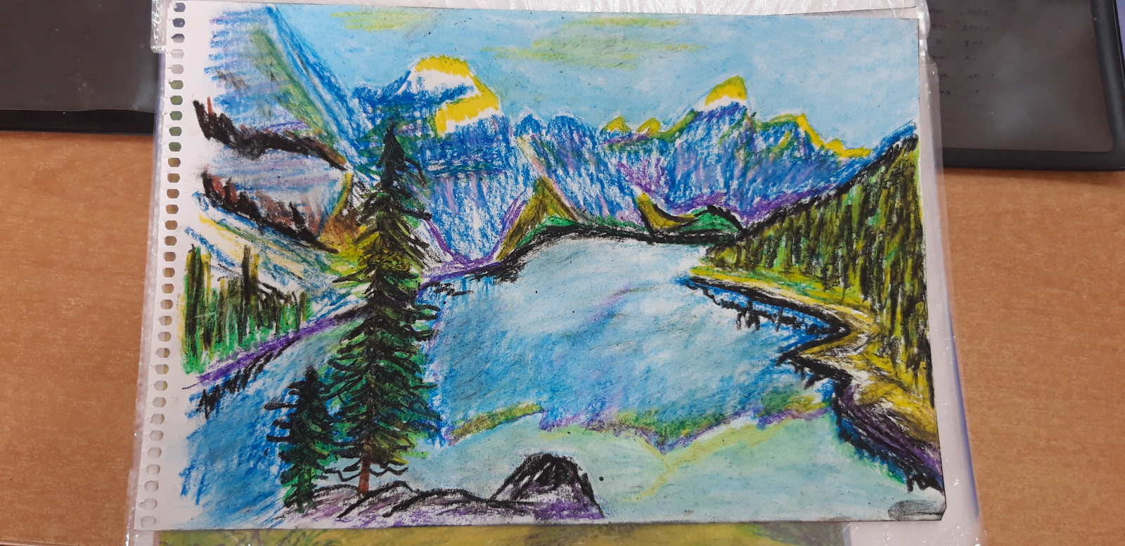 Trying to paint with oil pastels. - My, Hobby, Enthusiasm, Painting, Oil pastel