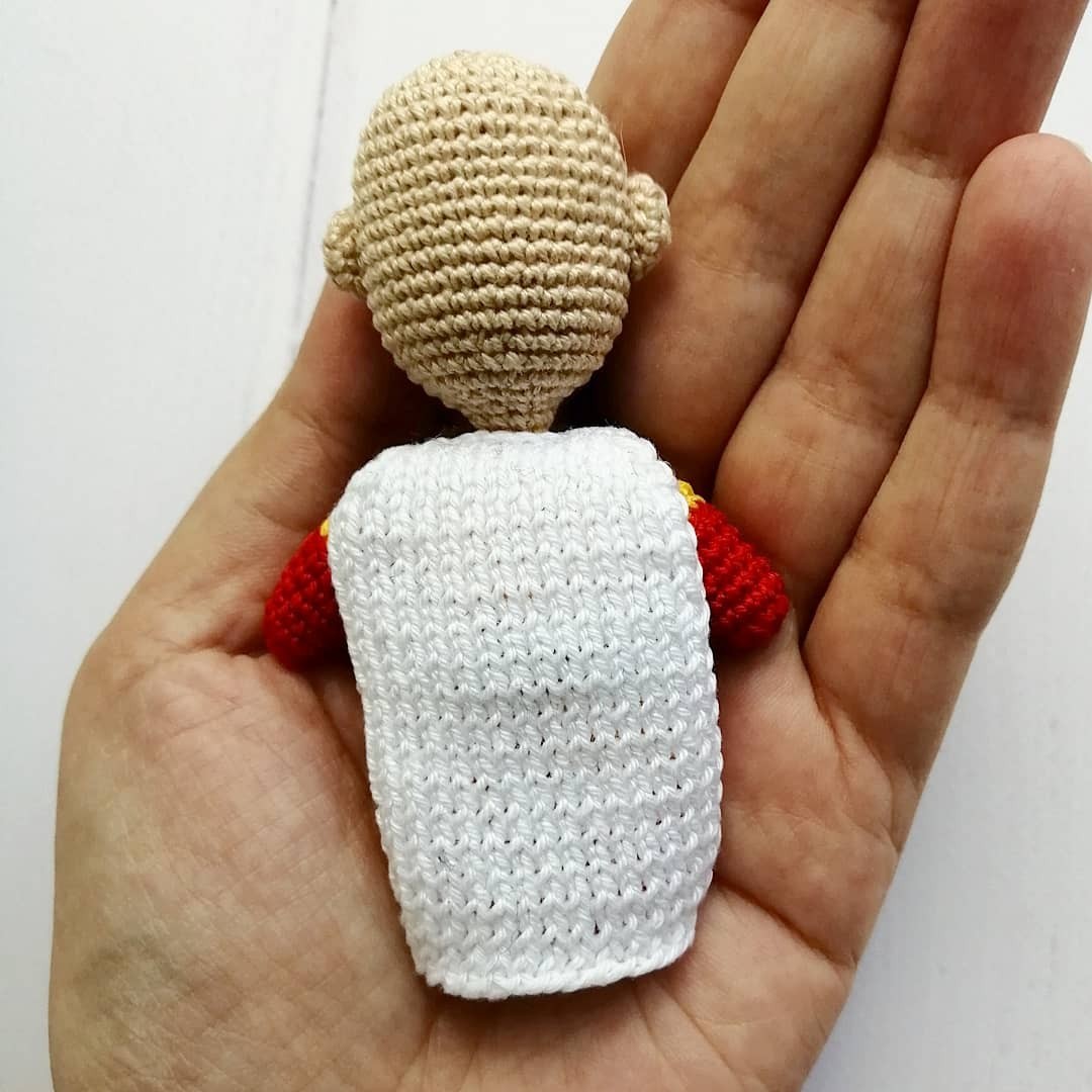 One-Punch Man amigurumi - My, Amigurumi, Crochet, Needlework without process, Onepunchman, Longpost