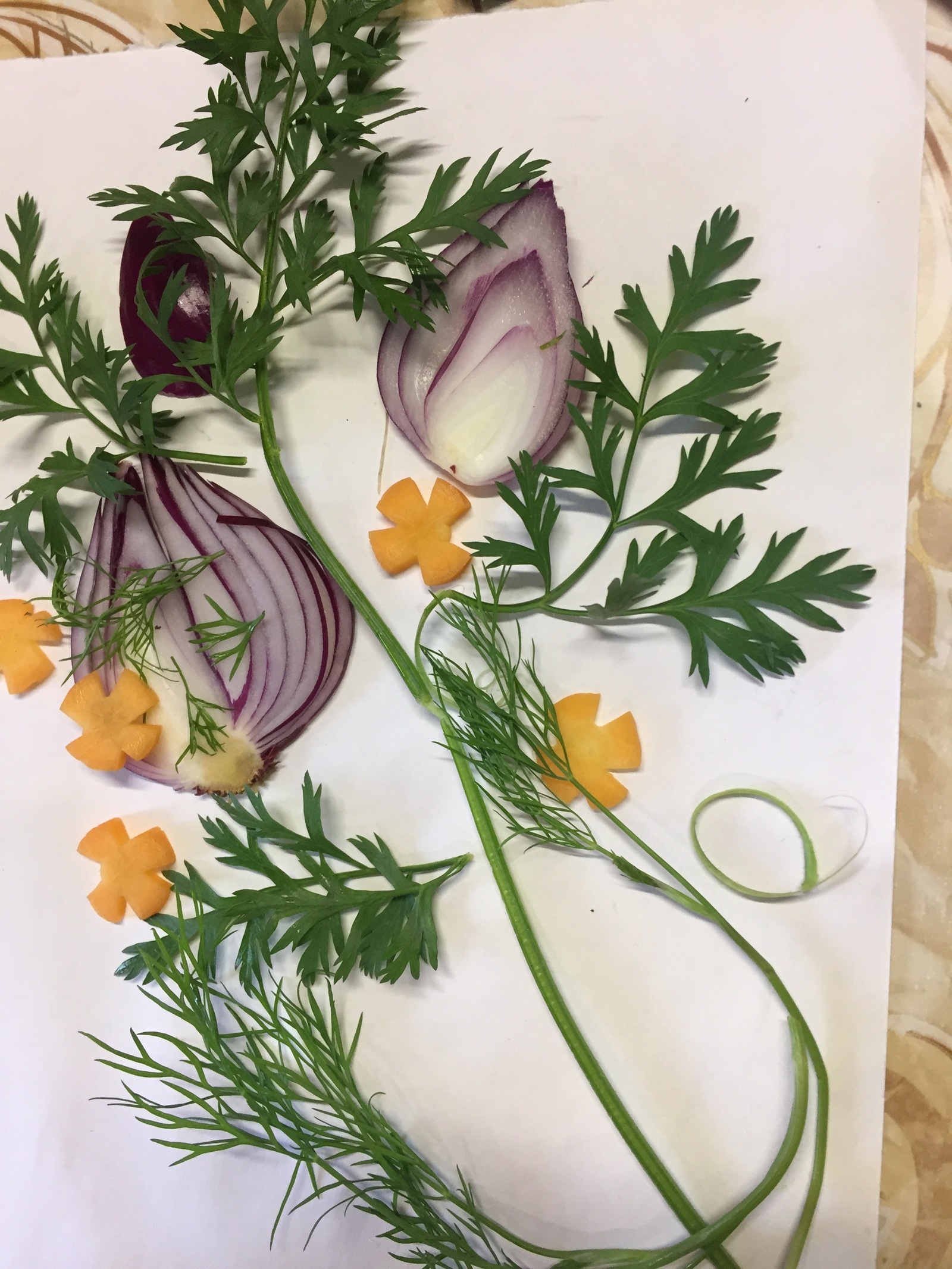 The hidden beauty of onions - My, Nursing home, Grandmother, Crafts, Natural materials, Longpost