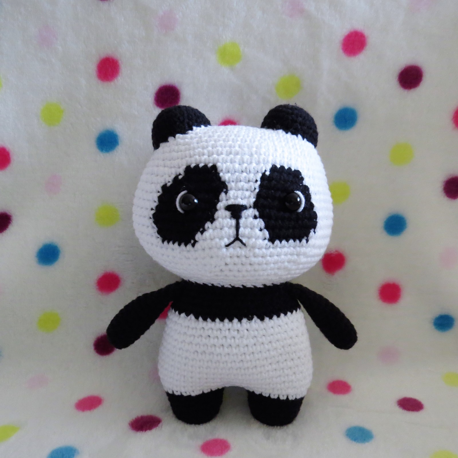 bamboo friend - My, Longpost, Needlework without process, Needlework, Knitting, Panda, Toys, Crochet