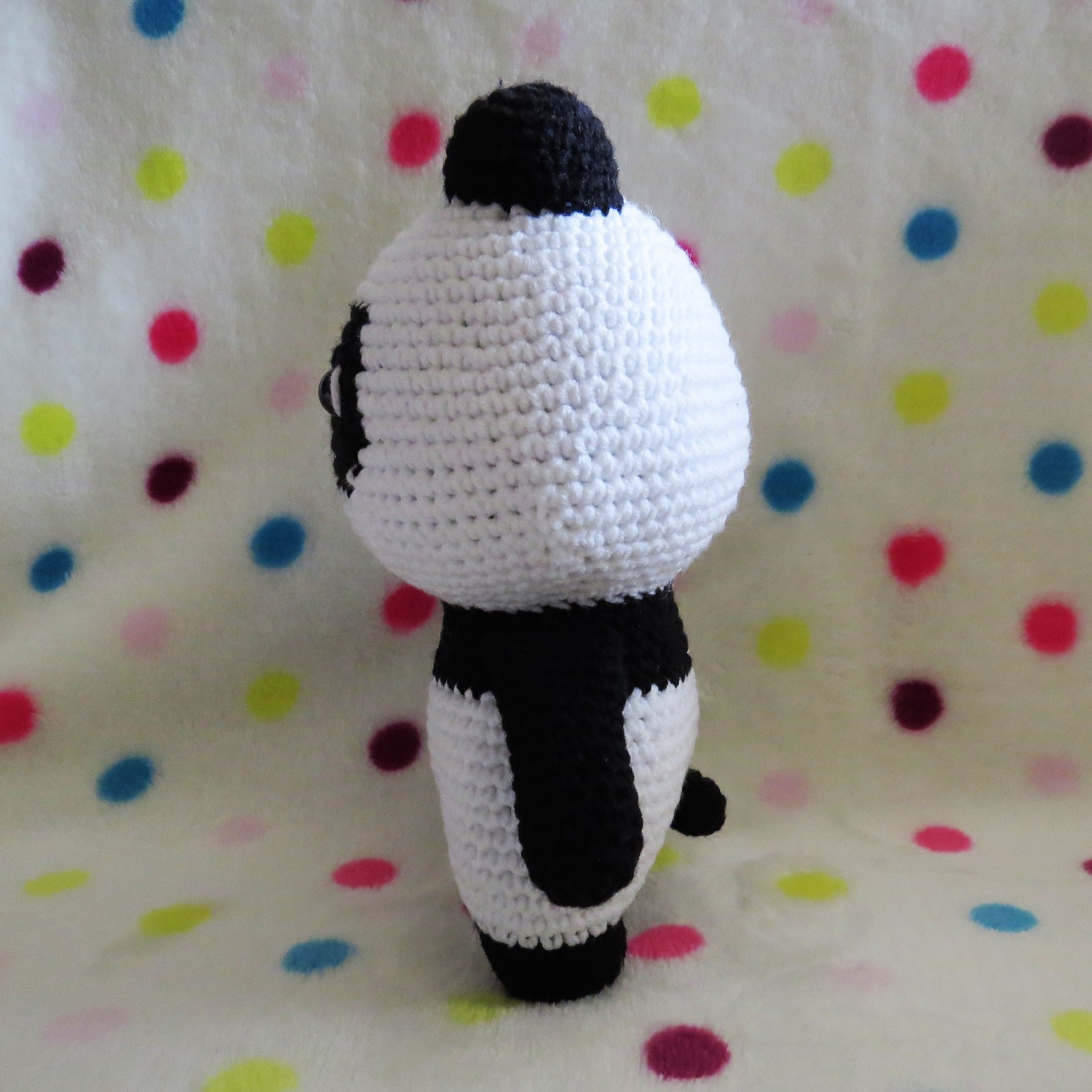 bamboo friend - My, Longpost, Needlework without process, Needlework, Knitting, Panda, Toys, Crochet