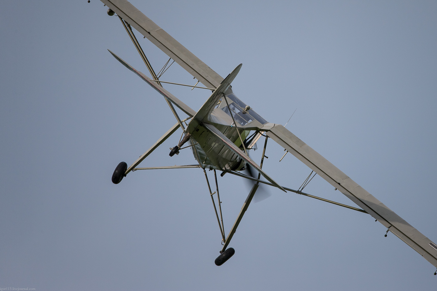 Stork at the air show in Shuttleworth. Fieseler Fi 156 Storch - Germany, The Second World War, , Airshow, Longpost