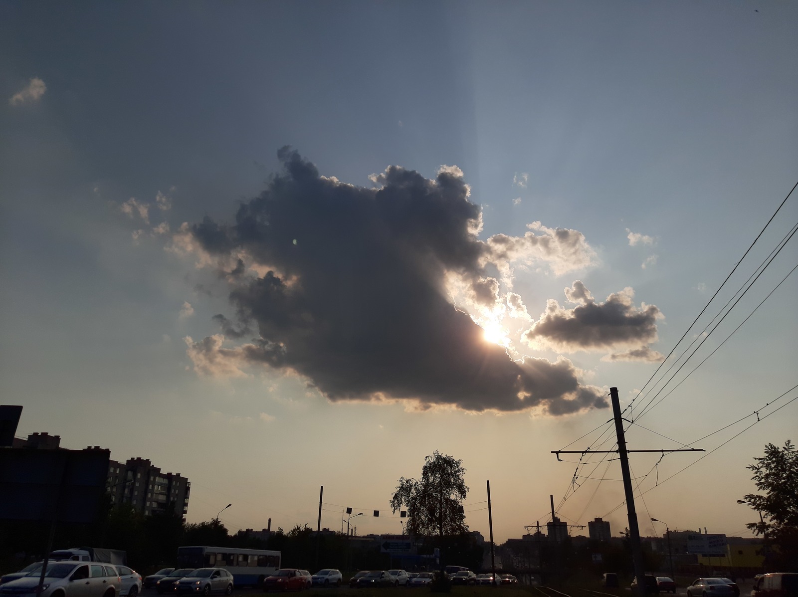 Photos taken in Cherepovets - My, Mobile photography, Samsung, Cherepovets, Photo on sneaker, Sky, Sunset, Longpost