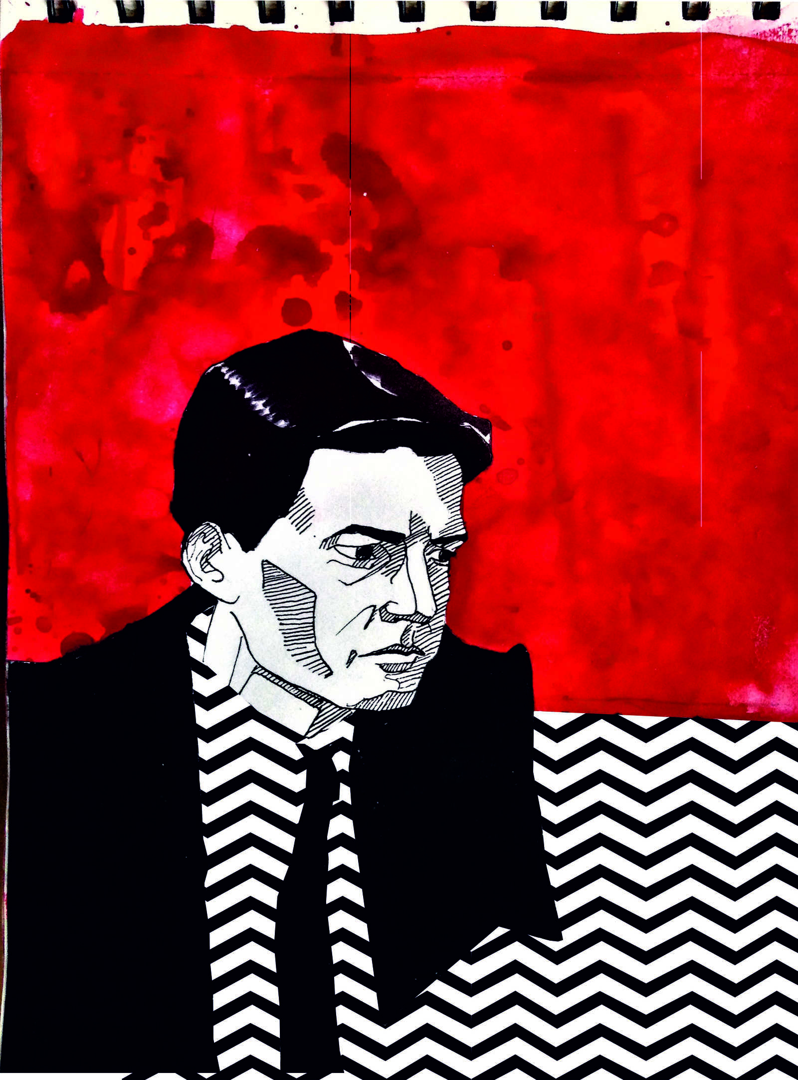 Agent Cooper - My, Art, Fan art, Twin Peaks, David lynch