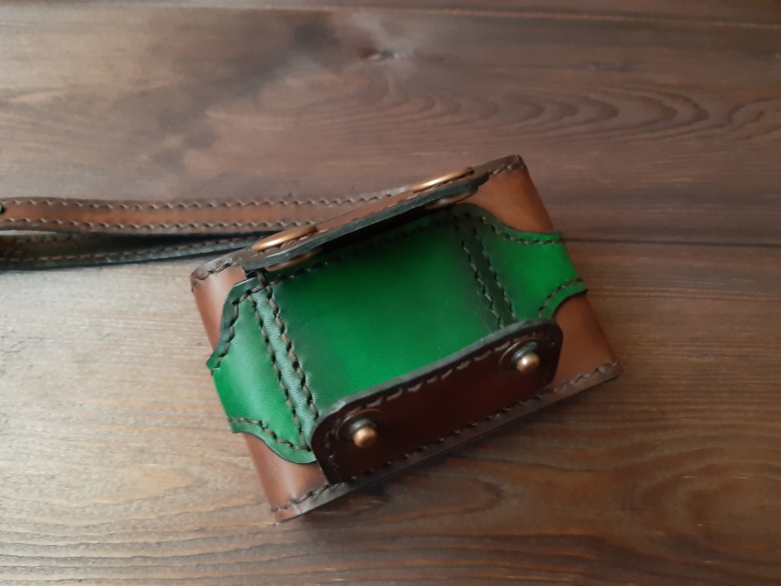 Leather camera case - My, Leather, Handmade, Leather craft, With your own hands, Longpost