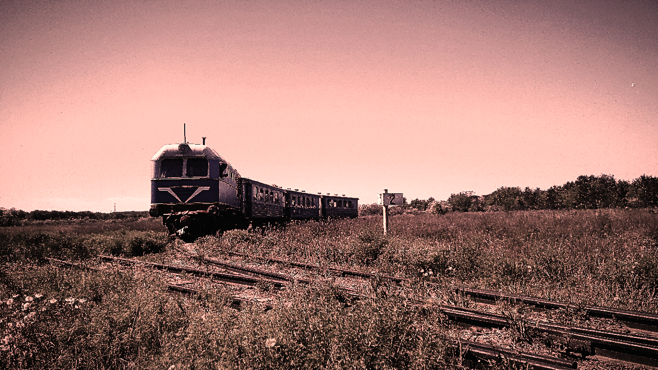 Toy railway - My, A train, Kazakhstan, Karaganda, The photo