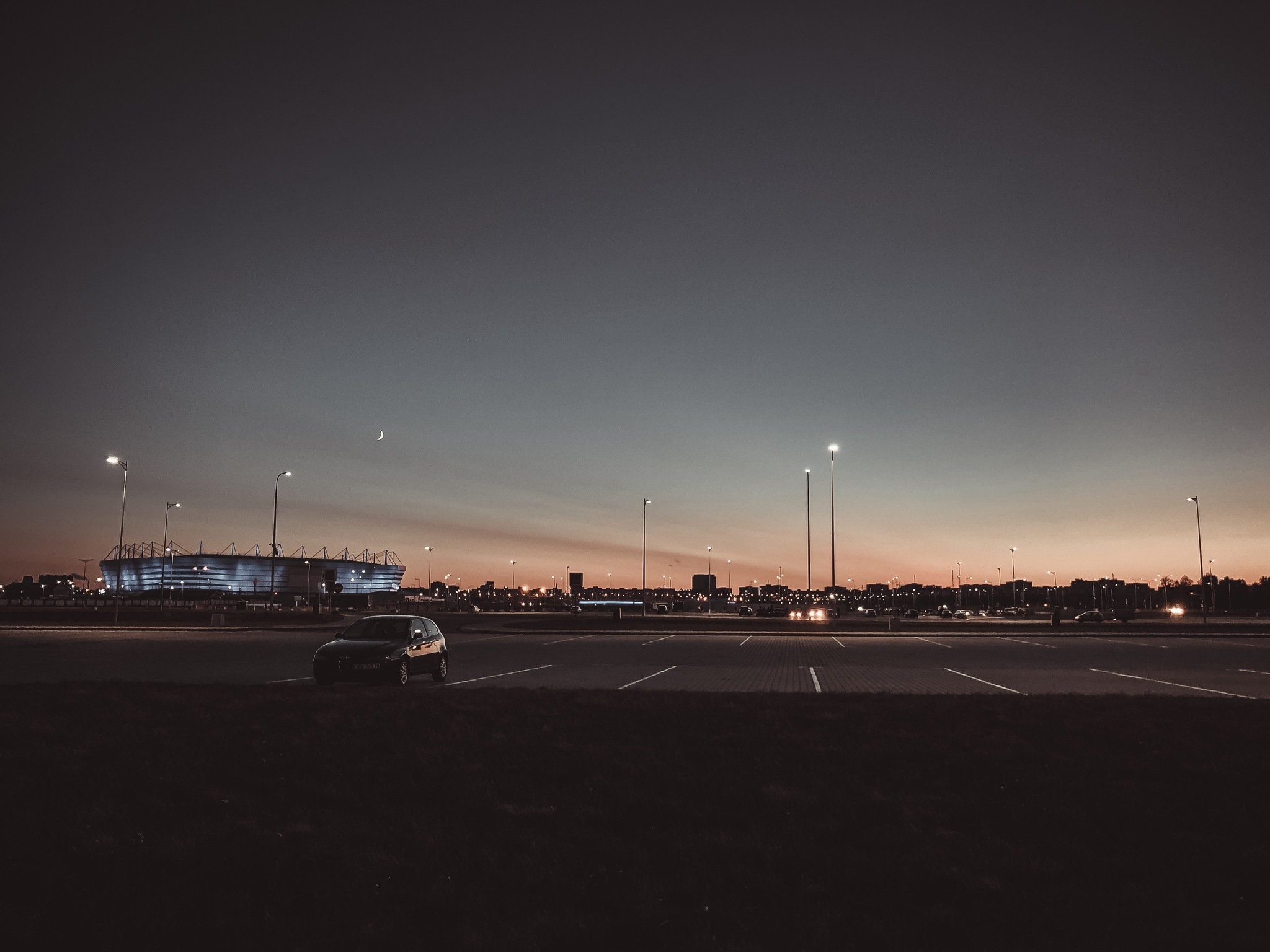 Stadium Kaliningrad - My, The photo, Sunset, Stadium, Kaliningrad