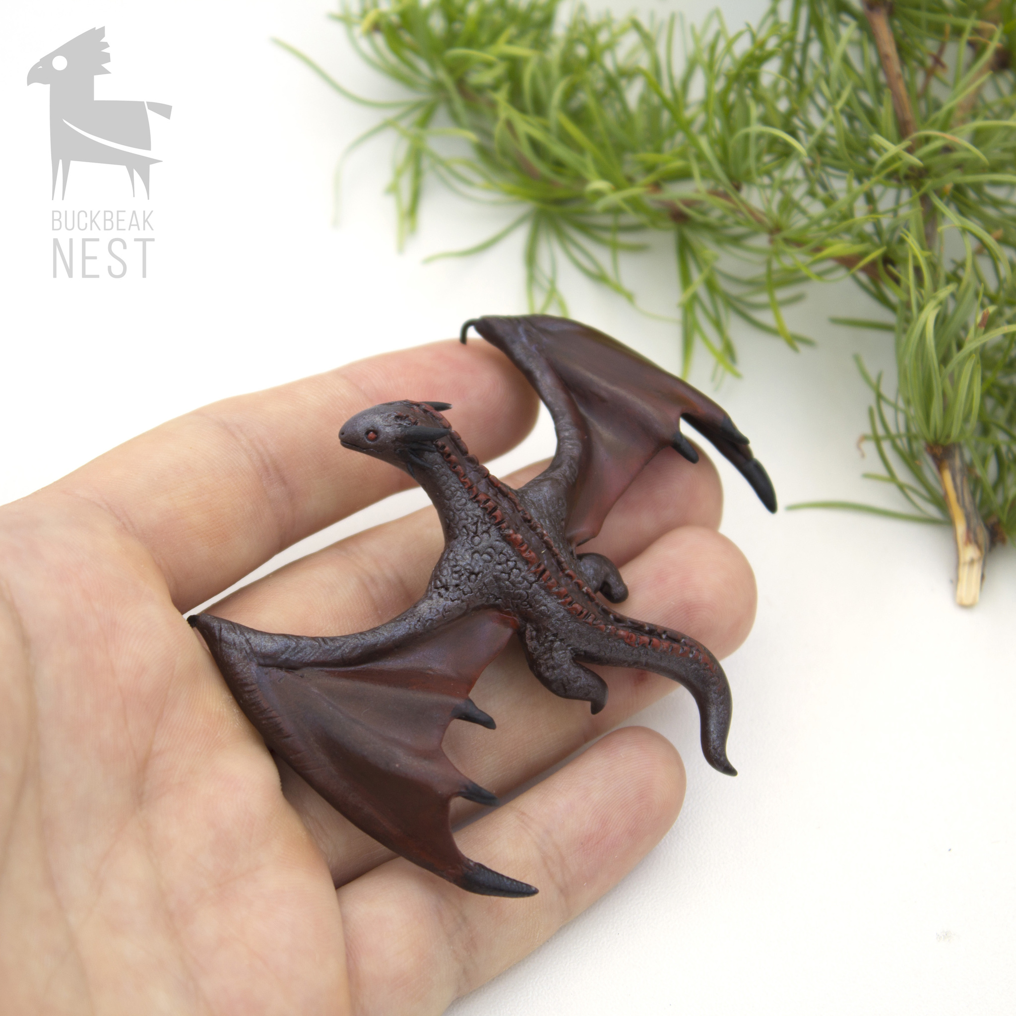 dragon brooch - My, The Dragon, Game of Thrones, Polymer clay, With your own hands, Needlework without process, Handmade, Longpost