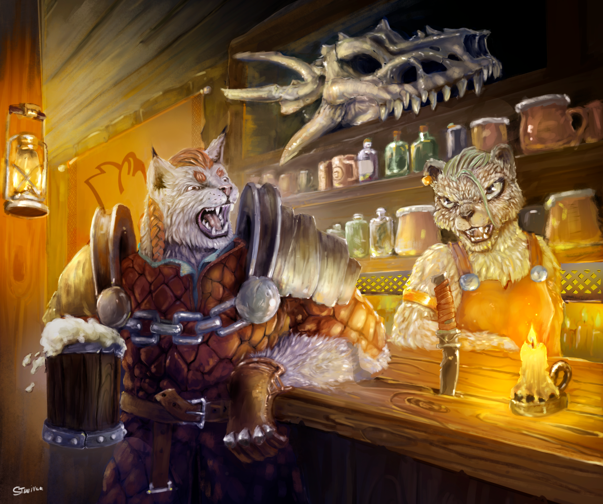 Tavern conversation - My, Furry, Furry art, Stanivuk