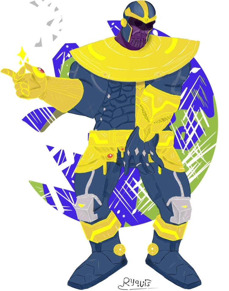 Thanos - My, Art, Fan art, Thanos