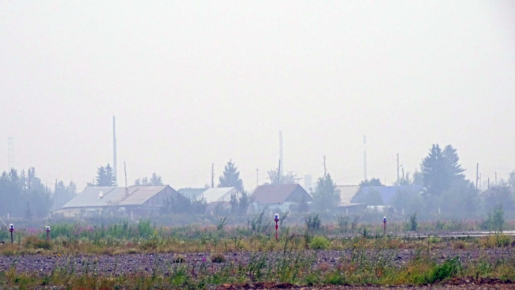 Smog from forest fires in Turukhansk - My, Fire, Forest fires, Siberia, Krasnoyarsk, Krasnoyarsk region, Longpost