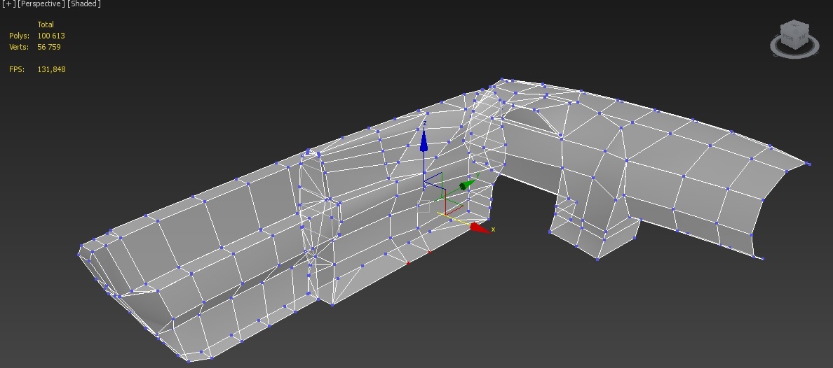 Моделирование автомобиля в 3ds Max. Часть 3. - Моё, 3D моделирование, 3D max, Автомоделизм, Audi, Длиннопост, 3DS max