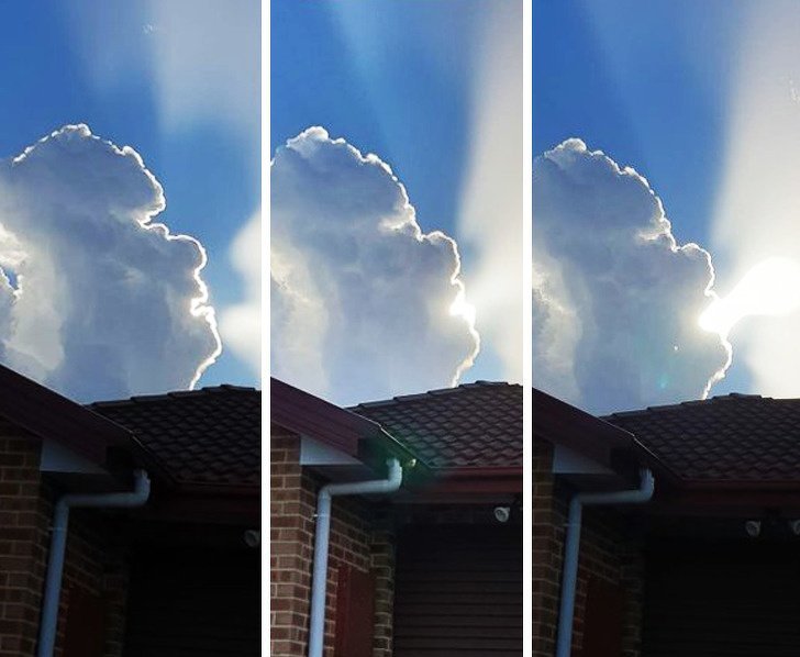 Smoke break - Sky, Clouds, Silhouette, Smoke break, Pareidolia