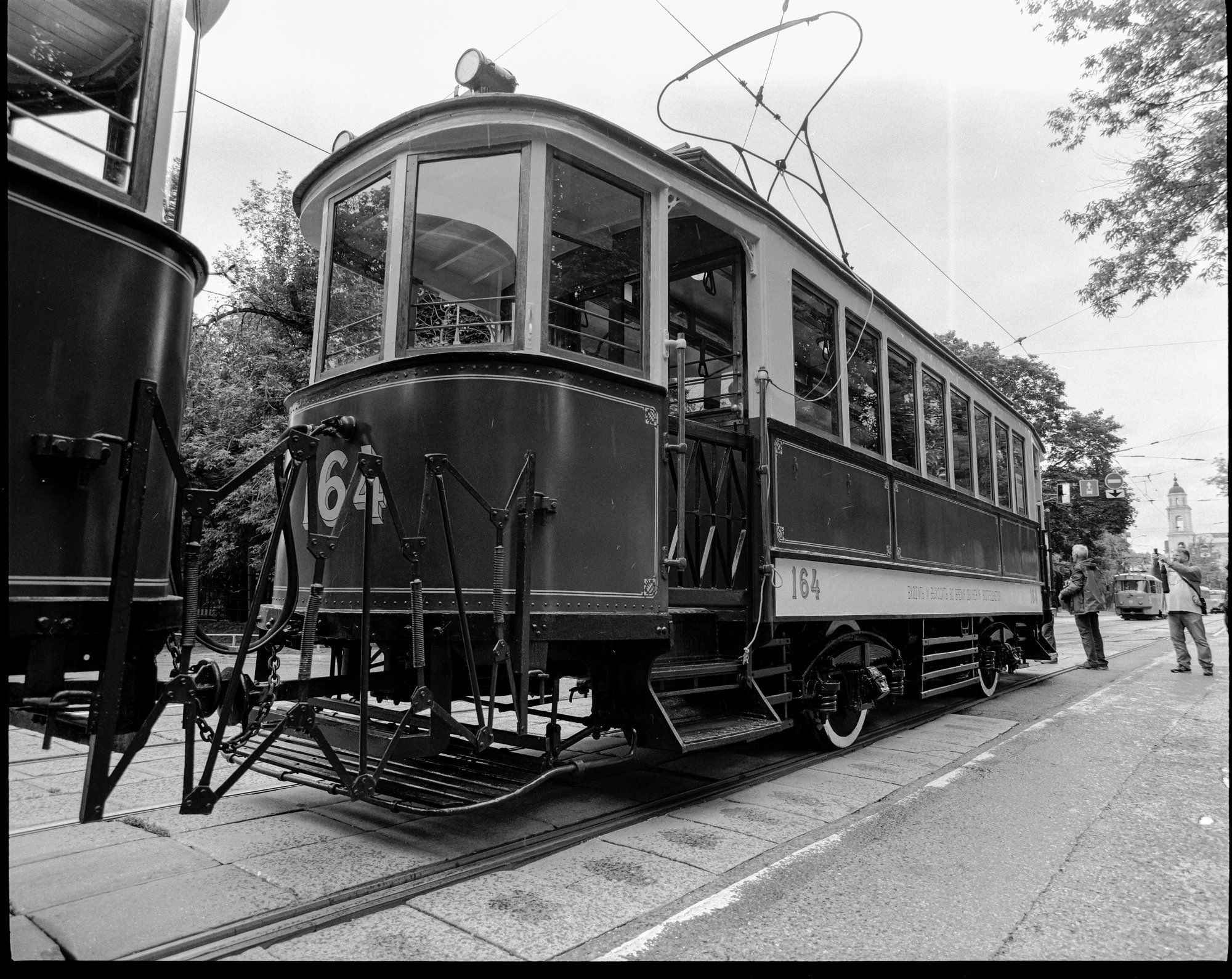 Second parade of trams - My, The photo, Pentax 67, Black and white photo, Medium format, Longpost