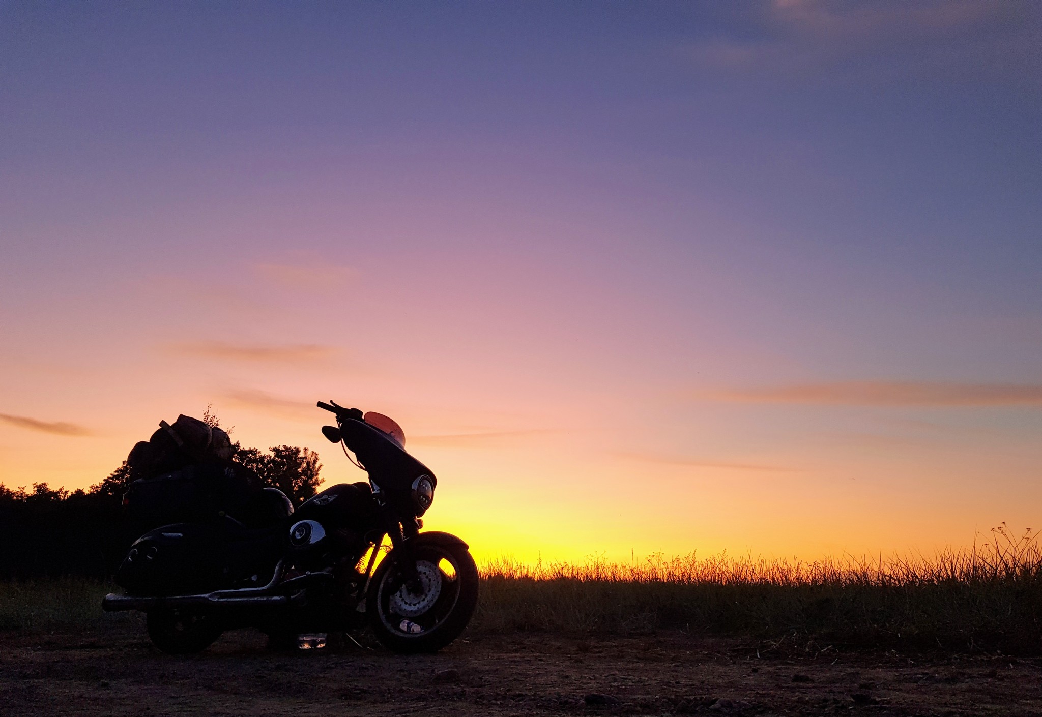 Last warm day of summer - My, Sunset, Motorcycles, Summer, Wild beach, 2019, Saint Petersburg, Leningrad region, Moto