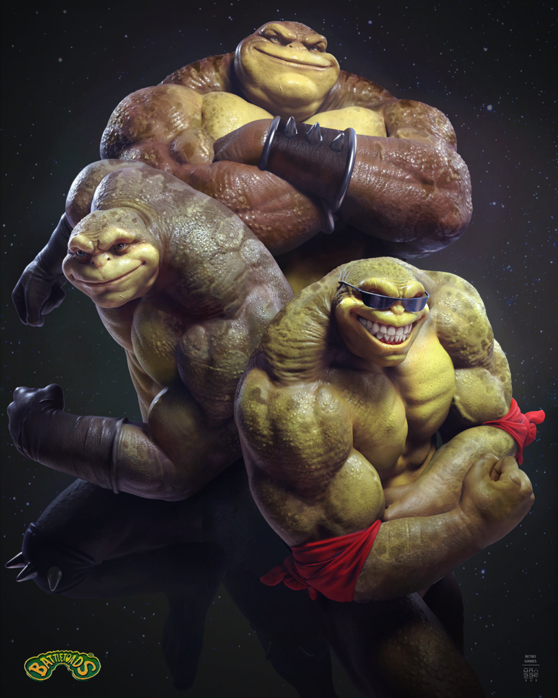 Battletoads - Games, Battletoads, Art, GIF, Longpost