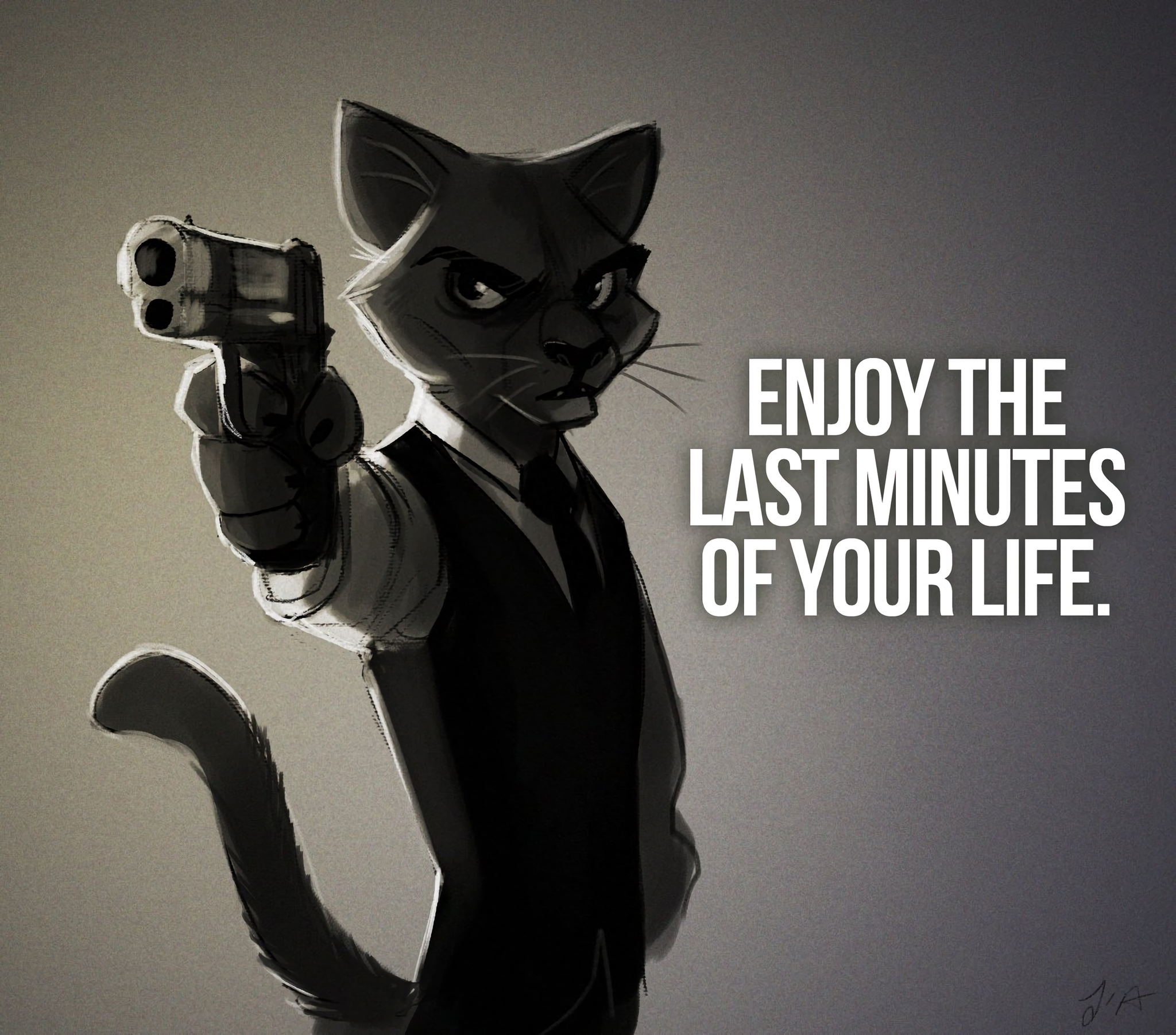 Kitty Killer - Furry, Furry art, Furry feline, Furry cat, On the Front Sight, 