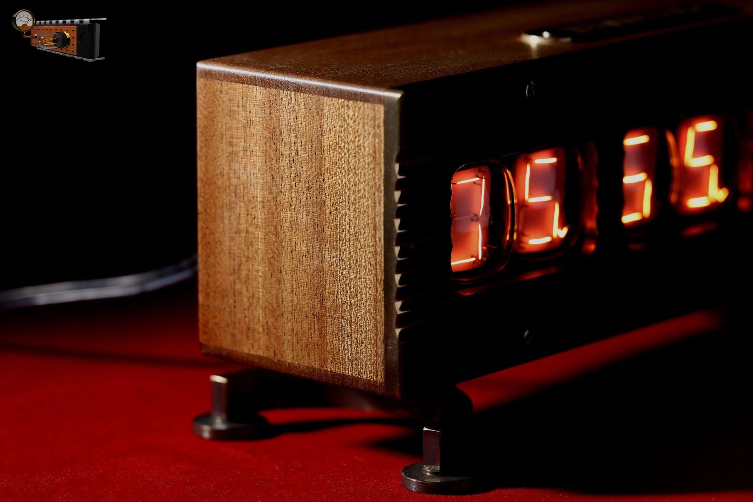 Table alarm clock Numitron - My, Steampunk, Clock, , Homemade, Longpost