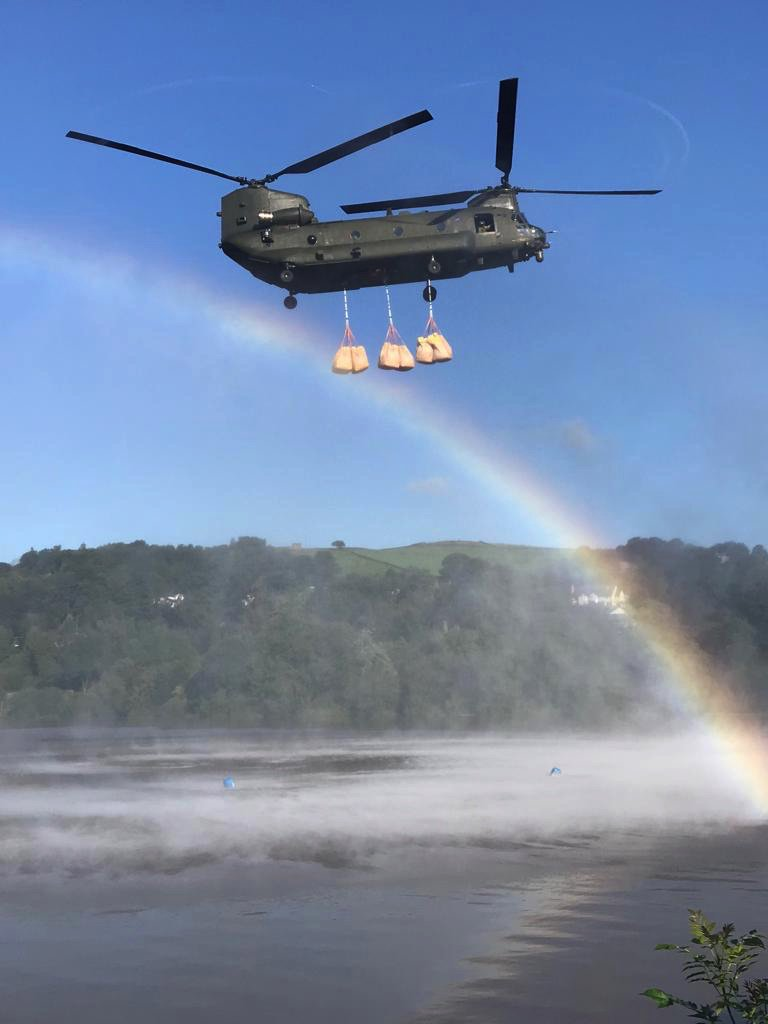 Chinook with bags - Helicopter, , Element, Longpost, Video, Boeing ch-47 Chinook