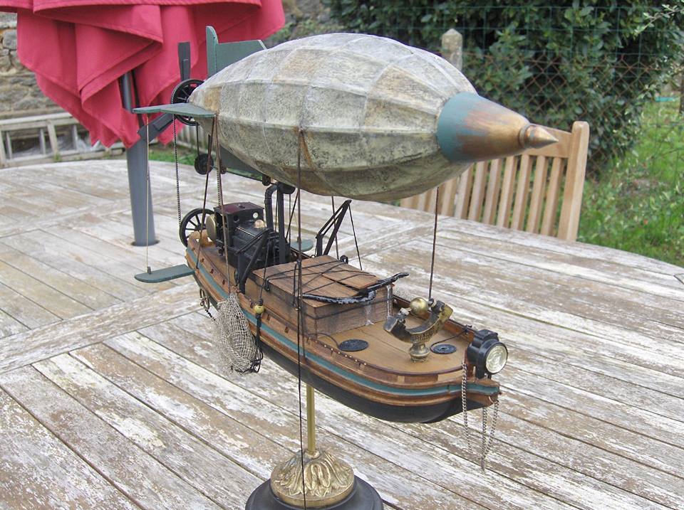 Airship. - Airship, Steampunk, Pirates, Creation, Fantasy, Longpost