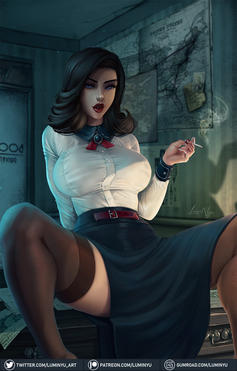 Elizabeth - NSFW, Luminyu, BioShock, Elizabeth, Games, Art