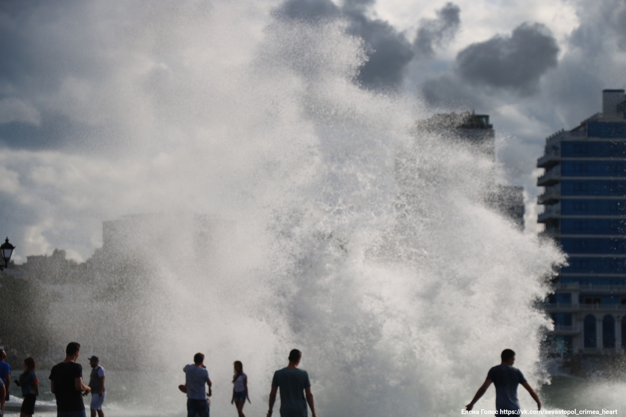 The sea worries once ..!) - My, Sevastopol, Storm, Wave, Sea, Black Sea, Longpost