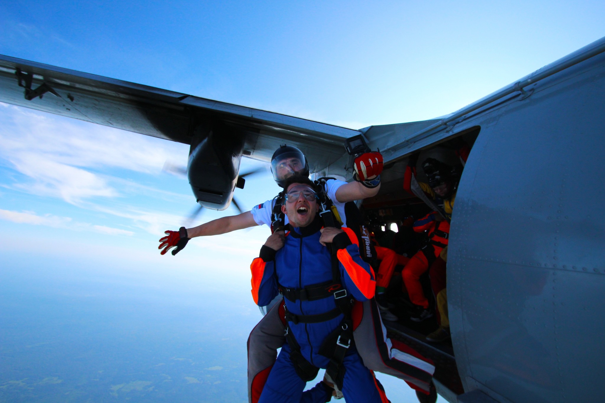 First parachute jump - My, Skydiving, Flight, Height, , Video, Longpost, Tag