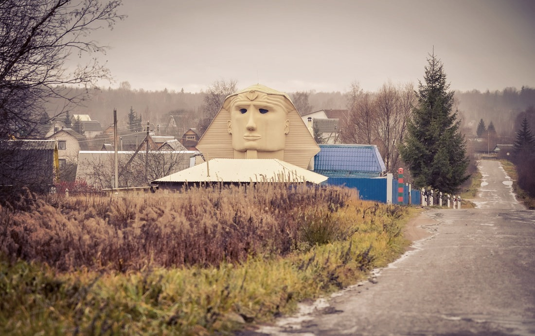 The Belarusian built a dacha in the form of a sphinx. - Republic of Belarus, House, Dacha, Sphinx