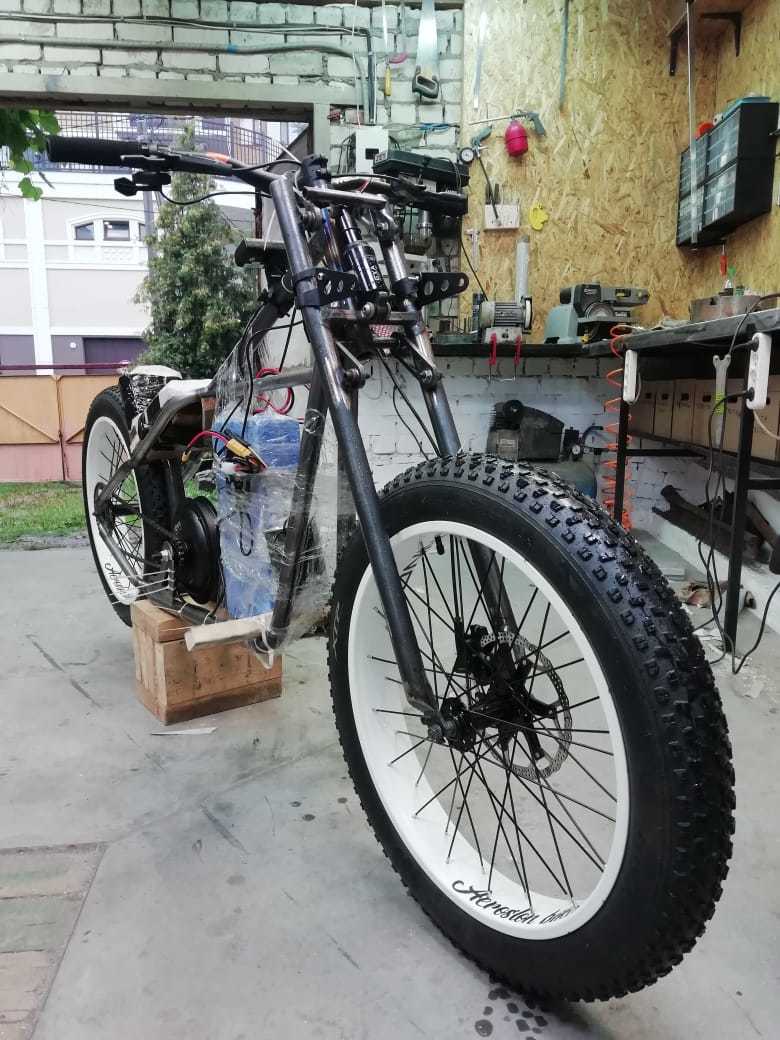 Bobber bike on electrodoping) - My, Electric bike, Kazan, Aeroslon, Custom, , Electric car, Video, Longpost, Customization