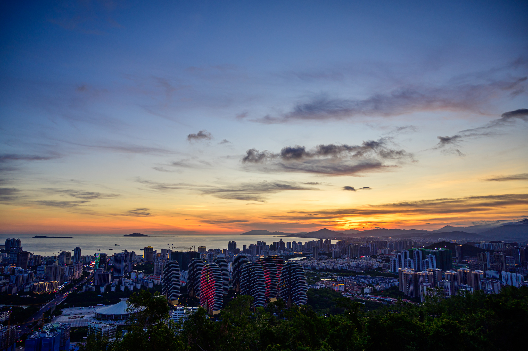 Sunset, Sanya city. - My, China, Sunset, Nikkor