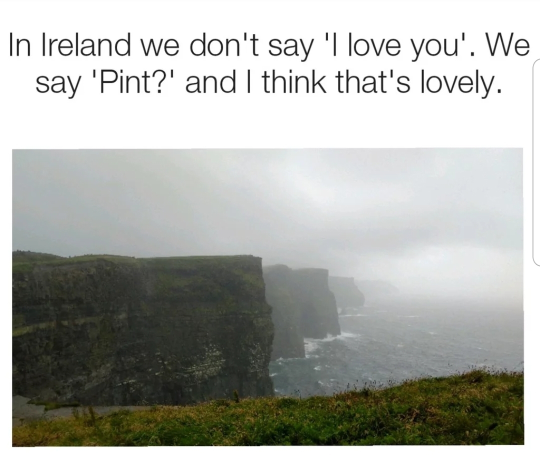 It's a hangover! - Love, Pint, Beer, Picture with text, Ireland