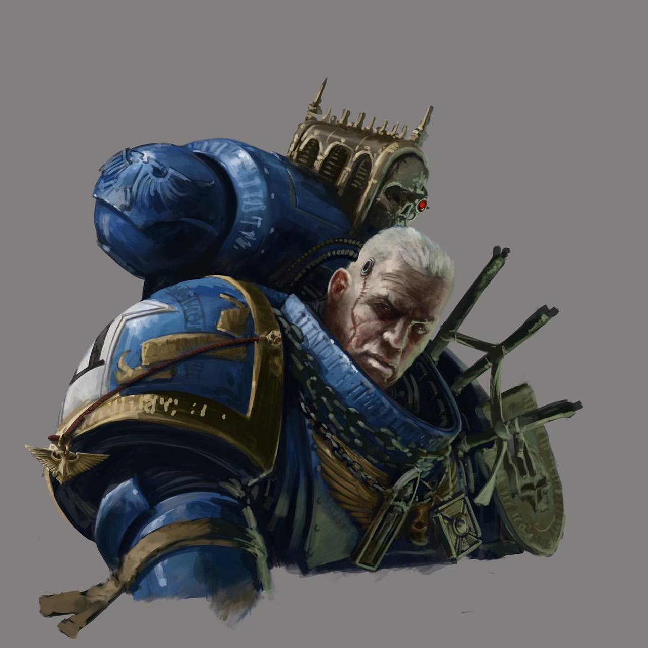 By David Gallagher - Warhammer 40k, Wh Art, Thousand Sons, Chaos space marines, Space Marine