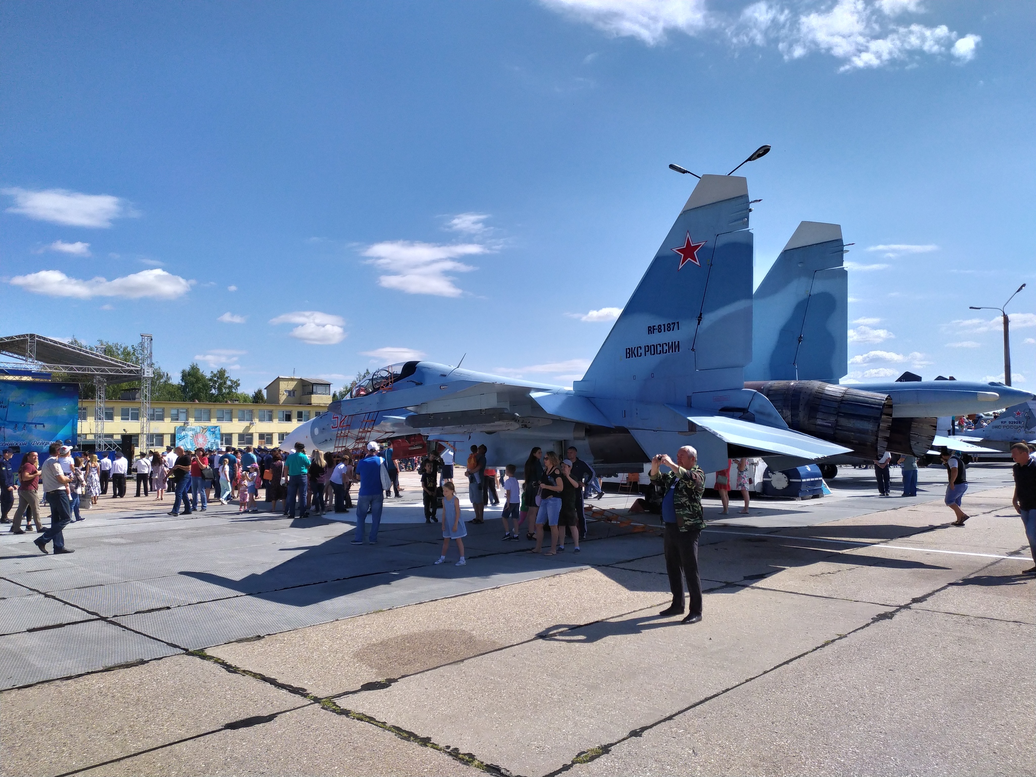 Doors open day at Khalino airfield (Kursk) - My, Aviation, Su-30cm, An-30, MiG-29, Su-24, Kursk, Russian army, Air force, Longpost, Army