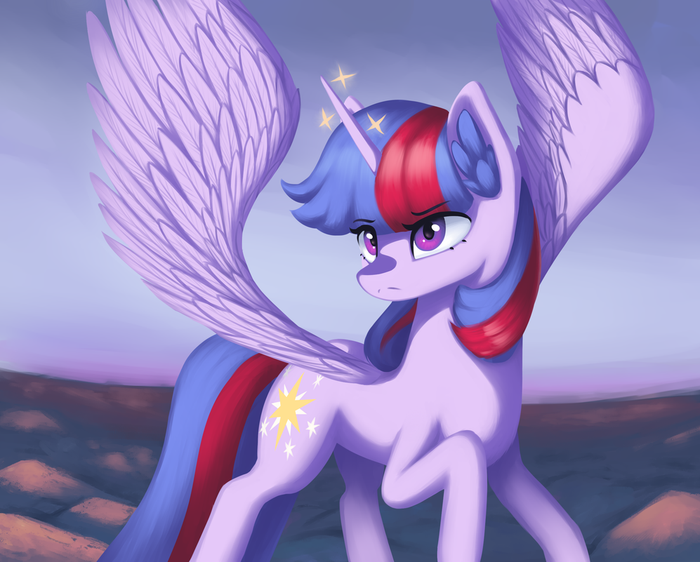 Предрассветный луч - My Little Pony, Арт, Equestria at War, Twilight sparkle, Mrscroup